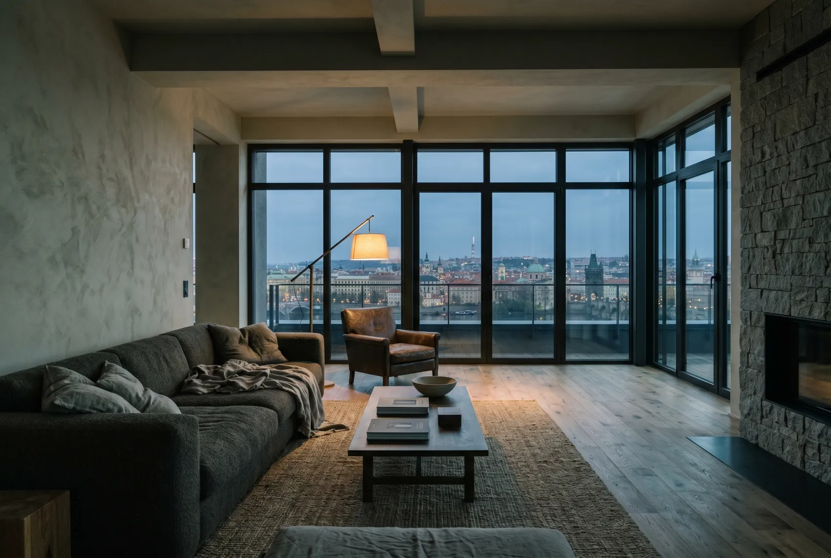 Penthouse, evening